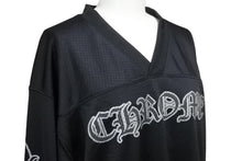 画像をギャラリービューアに読み込む, 新品未使用 CHROME HEARTS クロムハーツ スタジアムウォームアップジャージー メッシュ ブラック グレー サイズS 中古 54510