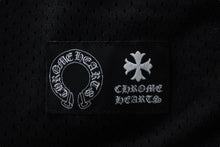 画像をギャラリービューアに読み込む, 新品未使用 CHROME HEARTS クロムハーツ スタジアムウォームアップジャージー メッシュ ブラック グレー サイズS 中古 54510