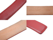 画像をギャラリービューアに読み込む, VERSACE ヴェルサーチ VersaceGold ベルト バックル メドゥーサ レザー レッド ゴールド 美品 中古 54631