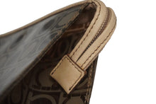 Load image into Gallery viewer, Salvatore Ferragamo サルヴァトーレフェラガモ ガンチーニ ポーチ ベージュ 小物入れ シルバー金具 中古 54662