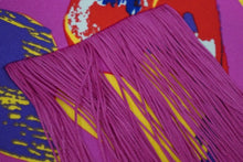 画像をギャラリービューアに読み込む, VERSACE ヴェルサーチ × H＆M コラボ チューブトップ クロップトップ ハートパターン フリンジ シルク ピンク 34 美品 中古 55124