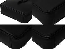 画像をギャラリービューアに読み込む, BURBERRY バーバリー ショルダーバッグ 斜め掛け レザー ブラック 黒 シルバー金具 美品 中古 55950