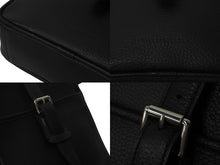 画像をギャラリービューアに読み込む, BURBERRY バーバリー ショルダーバッグ 斜め掛け レザー ブラック 黒 シルバー金具 美品 中古 55950