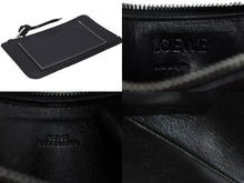 画像をギャラリービューアに読み込む, LOEWE ロエベ カードケース ブラック C660Z40X04 コインカードホルダー ソフトグレインカーフ 良品 中古 55608