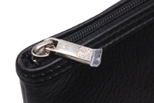 画像をギャラリービューアに読み込む, LOEWE ロエベ ポーチ 化粧ポーチ バニティ ロゴ入り 箱付き 100409 ブラック シルバー金具 美品 中古 55982