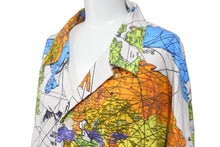 画像をギャラリービューアに読み込む, SAINT MICHAEL セントマイケル × DR WOO ドクター・ウー コラボ 長袖シャツ SLEEPWEAR パジャマ 世界地図 総柄 XL 美品 中古 56007