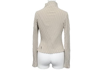 Load image into Gallery viewer, BALENCIAGA バレンシアガ トップス ツイストリブタートルネック 626186 T5145 レーヨン ベージュ サイズS 美品 中古 56218