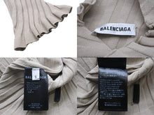 Load image into Gallery viewer, BALENCIAGA バレンシアガ トップス ツイストリブタートルネック 626186 T5145 レーヨン ベージュ サイズS 美品 中古 56218