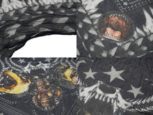 画像をギャラリービューアに読み込む, Givenchy ジバンシー ストール バンダナ ハンカチ ロットワイラーモチーフ モーダル カシミヤ ネイビー 135×135 美品 中古 56265