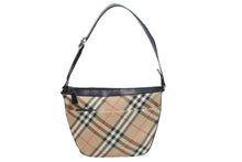 画像をギャラリービューアに読み込む, Burberry バーバリ－ オ－ルドバーバリ－ ショルダーバック バッグ チェック ブラウン 中古 良品 56950