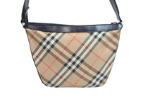 画像をギャラリービューアに読み込む, Burberry バーバリ－ オ－ルドバーバリ－ ショルダーバック バッグ チェック ブラウン 中古 良品 56950