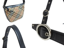 画像をギャラリービューアに読み込む, Burberry バーバリ－ オ－ルドバーバリ－ ショルダーバック バッグ チェック ブラウン 中古 良品 56950