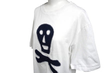 画像をギャラリービューアに読み込む, LOEWE ロエベ 半袖Ｔシャツ 18SS スカルパッチ バックロゴ ホワイト コットン サイズM 中古 57559