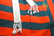 画像をギャラリービューアに読み込む, LOEWE ロエベ ロングイージーパンツ ボーダー グリーン オレンジ M ロゴ刺繍 H6292560SI ボタンフライデザイン 良品 中古 57695