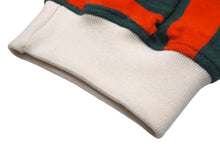 画像をギャラリービューアに読み込む, LOEWE ロエベ ロングイージーパンツ ボーダー グリーン オレンジ M ロゴ刺繍 H6292560SI ボタンフライデザイン 良品 中古 57695