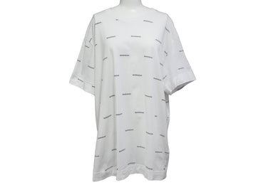 GIVENCHY ジバンシィ 半袖Ｔシャツ 総柄 ロゴ コットン ホワイト BM716R3YE4 2023AW 美品 中古 57706