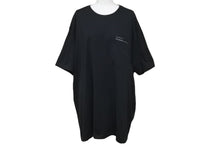 画像をギャラリービューアに読み込む, GIVENCHY ジバンシィ 半袖Ｔシャツ Ribbon Trimmed Logo BM70VA3002 ブラック コットン 美品 中古 57712