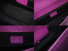 画像をギャラリービューアに読み込む, Givenchy ジバンシー ハンドバッグ レザー パープル ミニハンドバック ワンショルダーバック 良品 中古 58302