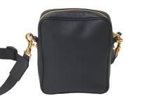 画像をギャラリービューアに読み込む, 極美品 VERSACE ヴェルサーチ ショルダーバッグ メデューサ ブラック カーフスキン 1002885 ゴールド金具 中古 58433