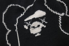 画像をギャラリービューアに読み込む, A BATHING APE × Kaws アベイシングエイプ×カウズ ニットキャップ ブラック ホワイト フリーサイズ 美品 中古 58642