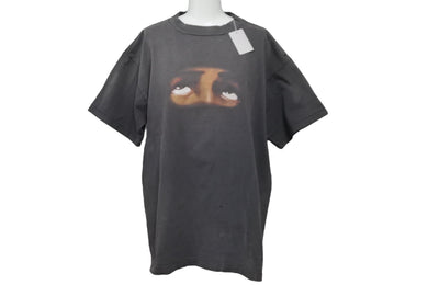 極美品 SAINT MICHAEL セントマイケル 2023/S/S EYES SS TEE 半袖Ｔシャツ SM-S23-0000-004 グレー コットン 中古 58652