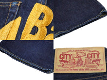Load image into Gallery viewer, A BATHING APE アベイシングエイプ デニムパンツ BAPAバックロゴ サイズM インディゴ ネイビー 美品 中古 58740