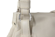 画像をギャラリービューアに読み込む, LOEWE ロエベ アナグラム レザー ワンショルダーバッグ アイボリー ロゴ ハンドバッグ カバン 鞄 良品 中古 59050