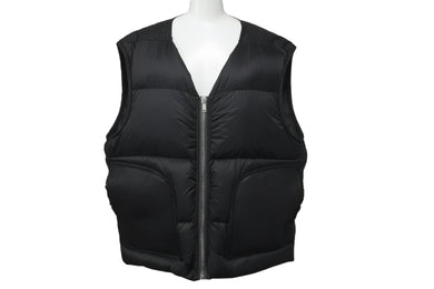 Rick Owens リックオウエンス ダウンベスト ナイロン ムートン ブラック サイズ52 RU02B2740-NZLSH2 美品 中古 59400