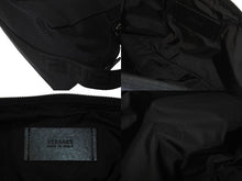 画像をギャラリービューアに読み込む, VERSACE ヴェルサーチ セカンドバッグ クラッチバッグ ポーチ グレカモチーフ ブラック ナイロン 美品 中古 59562