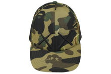 画像をギャラリービューアに読み込む, A BATHING APE アベイシングエイプ キャップ 1stカモ オリーブドラブ KAWS カウズ 2005 グリーン コットン M 美品 中古 59586