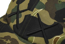 画像をギャラリービューアに読み込む, A BATHING APE アベイシングエイプ キャップ 1stカモ オリーブドラブ KAWS カウズ 2005 グリーン コットン M 美品 中古 59586