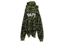 Load image into Gallery viewer, A BATHING APE アベイシングエイプ 1ST CAMO フルジップ パーカー グリーン コットン 3XL 001ZPJ301012M 美品 中古 59590