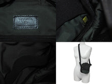 画像をギャラリービューアに読み込む, CHANEL シャネル スポーツライン ショルダーバッグ ポーチ キャンバス メッシュ ブラック カーキ 8511921 美品 中古 59647