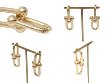 画像をギャラリービューアに読み込む, 新品未使用 TIFFANY&amp;Co. ティファニー ハードウェア エクストラ ラージ ピアス イエローゴールド K18 60006355 17.4g 中古 59729