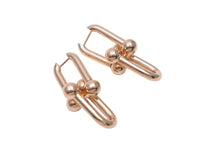 画像をギャラリービューアに読み込む, 新品未使用 TIFFANY&amp;Co. ティファニー ハードウェア エクストラ ラージ ピアス ピンクゴールド 63009024 K18 18.2g 中古 59731