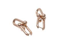 画像をギャラリービューアに読み込む, 新品未使用 TIFFANY&amp;Co. ティファニー ハードウェア エクストラ ラージ ピアス ピンクゴールド 63009024 K18 18.2g 中古 59731