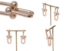 画像をギャラリービューアに読み込む, 新品未使用 TIFFANY&amp;Co. ティファニー ハードウェア エクストラ ラージ ピアス ピンクゴールド 63009024 K18 18.2g 中古 59731