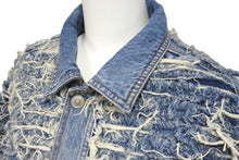 画像をギャラリービューアに読み込む, 1017 ALYX 9SM × blackmeans アリクス ブラックミーンズ デニムジャケット ブルー コットン ダメージ加工 サイズL 美品 中古 59763