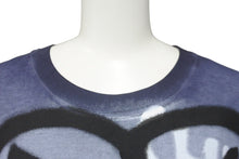 画像をギャラリービューアに読み込む, Givenchy × Chito ジバンシー チト 半袖Ｔシャツ グレー ネイビー スプレー コットン XL BM71853Y6B 美品 中古 59770