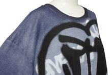 画像をギャラリービューアに読み込む, Givenchy × Chito ジバンシー チト 半袖Ｔシャツ グレー ネイビー スプレー コットン XL BM71853Y6B 美品 中古 59770