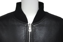 Load image into Gallery viewer, A BATHING APE アベイシングエイプ ダウンジャケット レザー ブラック 牛革 ナイロン レディース サイズTALL 美品 中古 59841