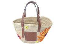 画像をギャラリービューアに読み込む, LOEWE ロエベ カゴバッグ バスケット ハンドバッグ ロゴ ラフィア レザー ベージュ ブラウン 美品 中古 59967