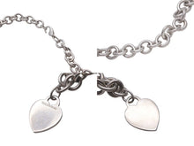 画像をギャラリービューアに読み込む, TIFFANY&amp;Co. ティファニー リターントゥネックレス チョーカー ハートトップ シルバー925 67g レディース 中古 60068