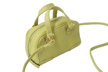 画像をギャラリービューアに読み込む, LOEWE ロエベ アマソナ 2WAY マイクロミニ ハンドバッグ ショルダーバッグ ポーチ ライムグリーン 美品 中古 60129