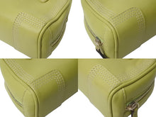 画像をギャラリービューアに読み込む, LOEWE ロエベ アマソナ 2WAY マイクロミニ ハンドバッグ ショルダーバッグ ポーチ ライムグリーン 美品 中古 60129