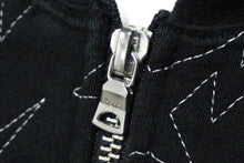 Load image into Gallery viewer, A BATHING APE アベイシングエイプ スター フルジップパーカー コットン ブラック シルバー金具 Mサイズ 美品 中古 60143