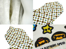 Load image into Gallery viewer, A BATHING APE アベイシングエイプ マイロ モノグラム パーカー フーディー ジップアップ コットン ホワイト XL 美品 中古 60230