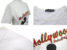 画像をギャラリービューアに読み込む, DOLCE&amp;GABBANA ドルチェアンドガッバーナ ディズニー ミッキーマウス 半袖Ｔシャツ サイズ42 ホワイト TJ08/7525 良品 中古 60322