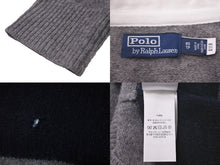 画像をギャラリービューアに読み込む, POLO RALPH LAUREN ポロラルフローレン ニット ボーダー グレー ネイビー ウールカシミヤ混 サイズXS 美品 中古 60719
