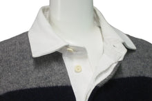 画像をギャラリービューアに読み込む, POLO RALPH LAUREN ポロラルフローレン ニット ボーダー グレー ネイビー ウールカシミヤ混 サイズXS 美品 中古 60719